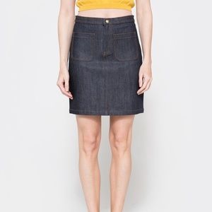 A.P.C. VINTAGE 70S DENIM SKIRT NW!!